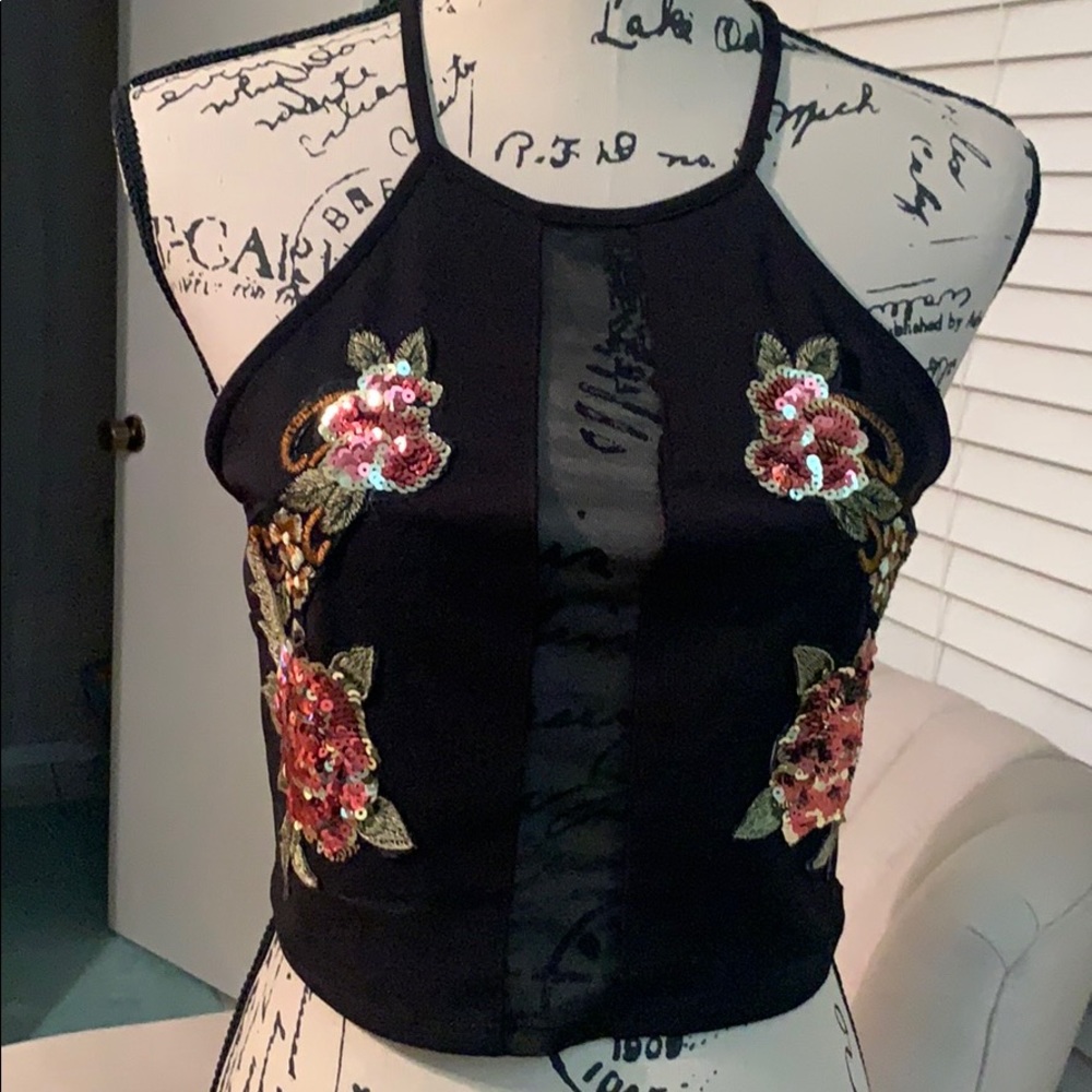 Make an offer! Bra top with sequin detail, NWT